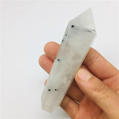 Tourmaline Quartz Crystal Pipe