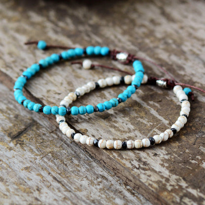 Turquoise Beaded Boho Bracelet