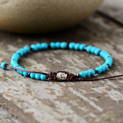 Turquoise Beaded Boho Bracelet