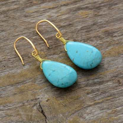 Turquoise Teardrop Earrings