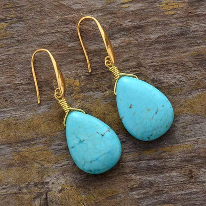 Turquoise Teardrop Earrings