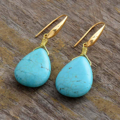 Turquoise Teardrop Earrings