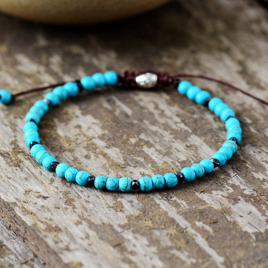 Turquoise Beaded Boho Bracelet