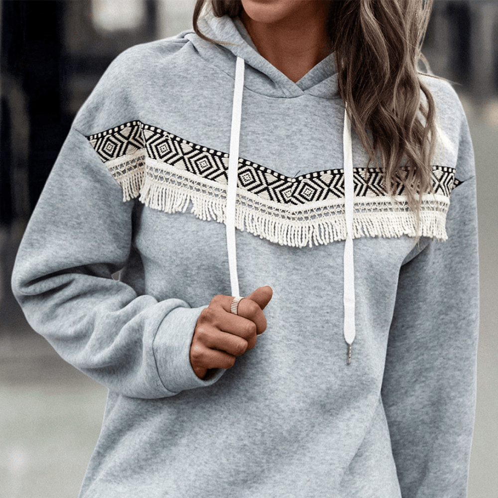 Waverly Boho Patchwork Hoodie