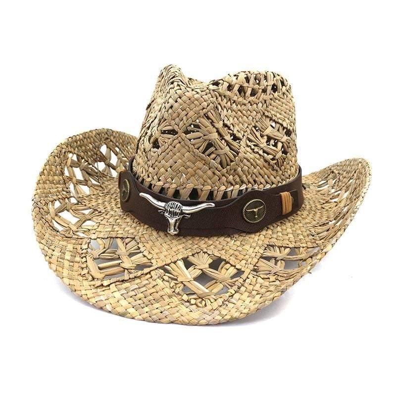 Western Straw Cowboy Hat