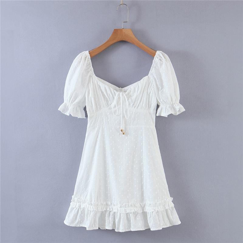 Pearl White Mini Dress