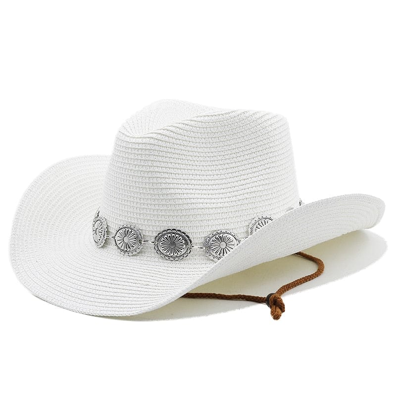 Wesley Straw Western Cowboy Hat