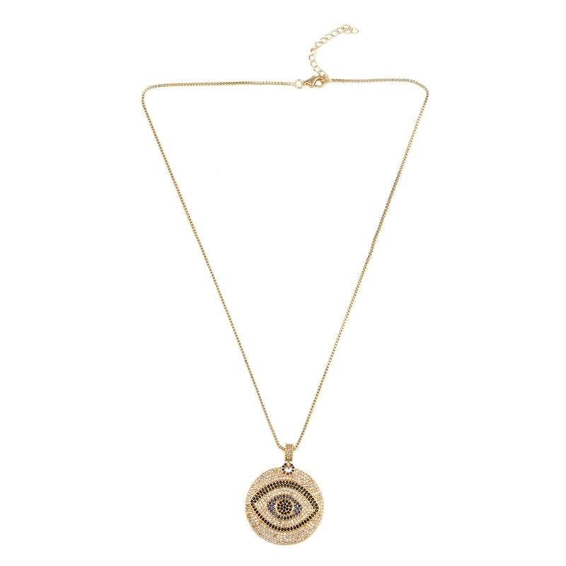 Zirconia Evil Eye Necklaces