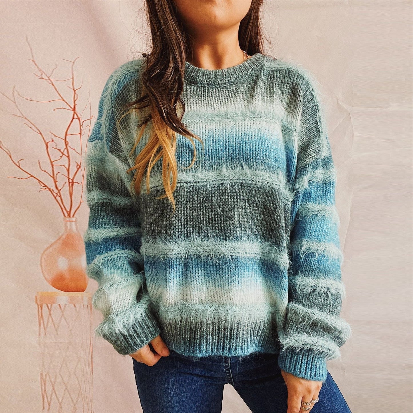 Tayla Gradient Striped Sweater