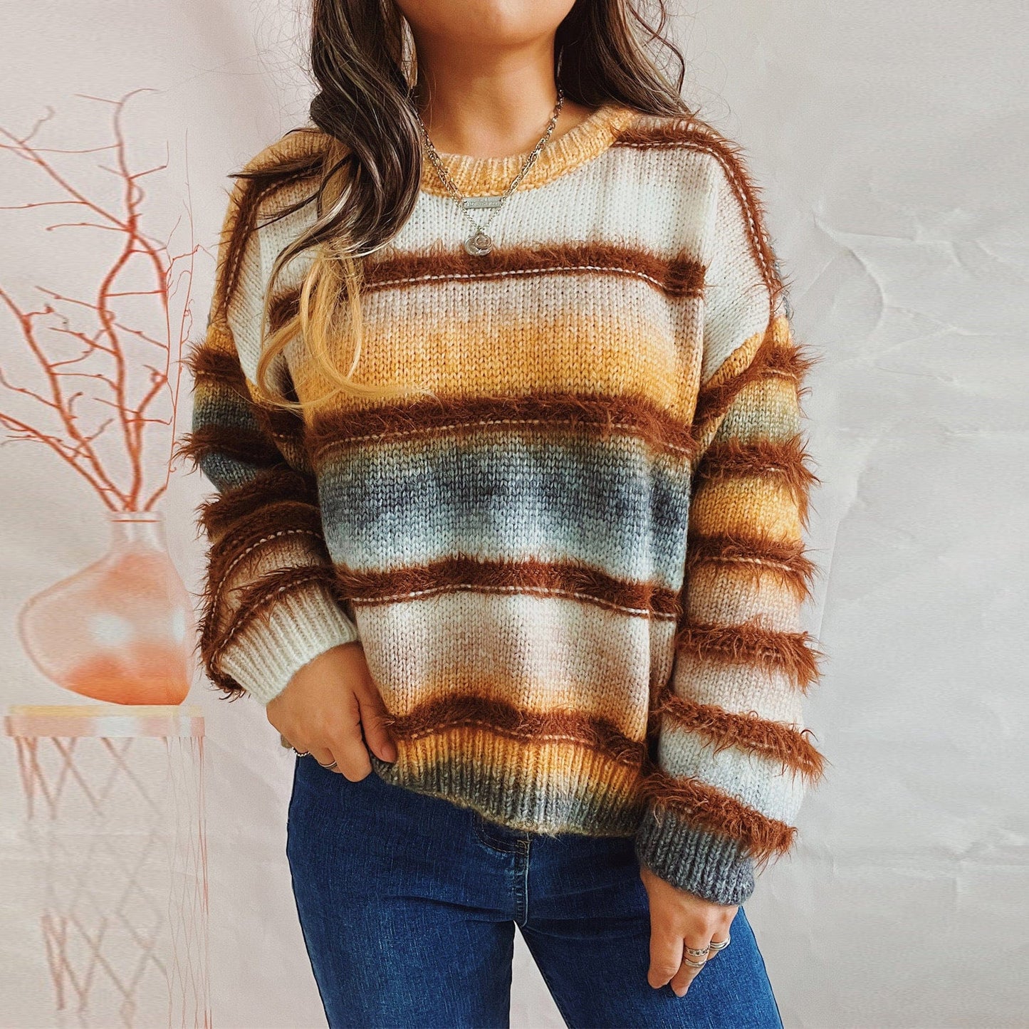 Tayla Gradient Striped Sweater