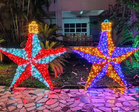 Christmas Outdoor Decorative Large Light Up Stars