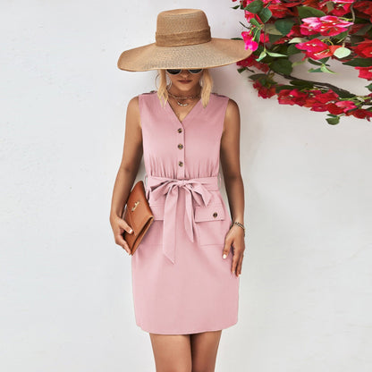 Holly Mini Buttoned Dress