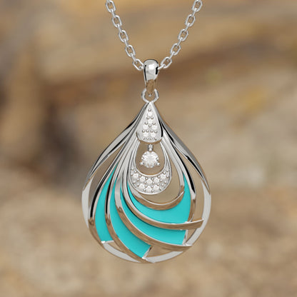 Zephyr Teardrop Necklace